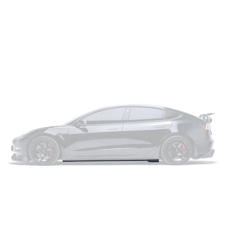 Adro - Model 3 - Carbon Fiber Side Skirts V2