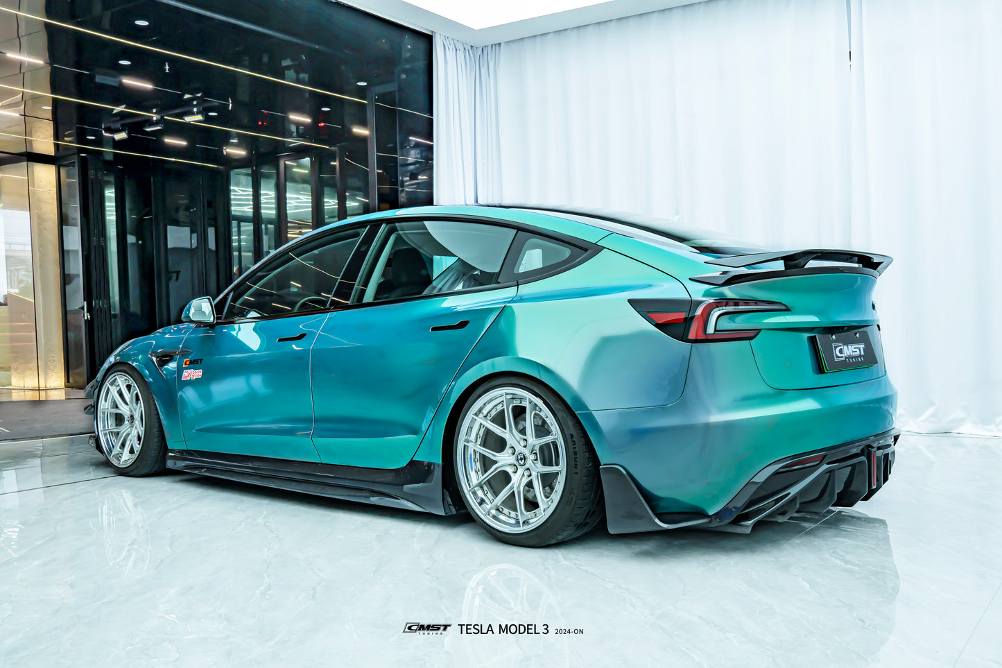CMST - Model 3 Highland - Carbon Fiber Side Skirts V2