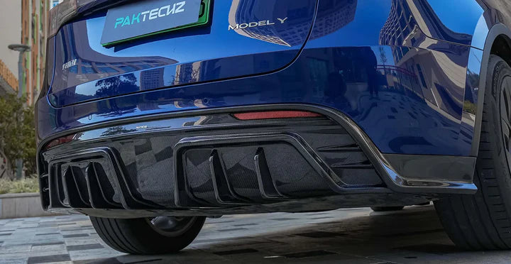 Paktechz - Model Y - Carbon Fiber Rear Diffuser