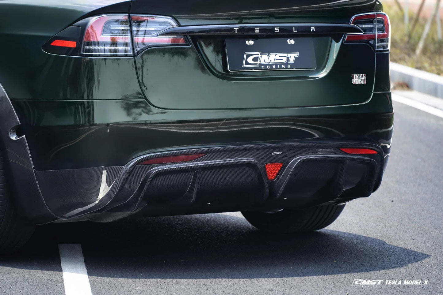 CMST - Model X (2021+) - Carbon Fiber Rear Diffuser
