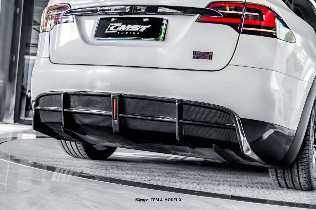 CMST - Model X (2021+) - Carbon Fiber Rear Diffuser V2