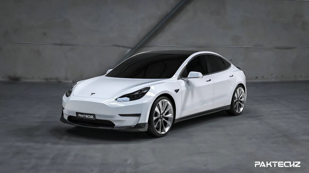 Paktechz - Model 3 - Carbon Fiber Front Lip