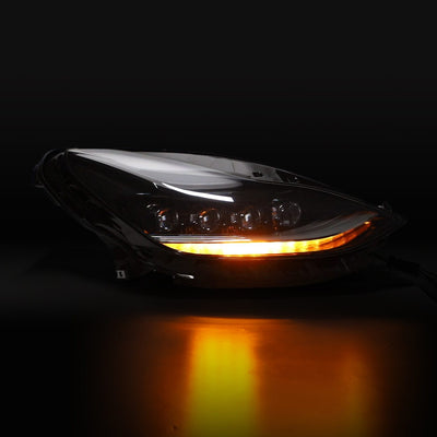 AlphaRex 17-23 Model 3 / 20-24 Model Y NOVA-Series LED Projector Headlights Alpha-Black