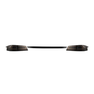 AlphaRex 12-21 Model S LUXX-Series LED Tail Lights Black Smoke (With Black Trunk Center Piece Replacement)
