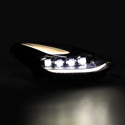 AlphaRex 17-23 Model 3 / 20-24 Model Y NOVA-Series LED Projector Headlights Alpha-Black
