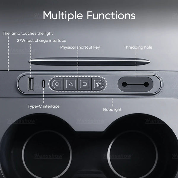 Model 3/Y (2021+) - Smart Control Expansion Dock: Enhanced Interior Functionality