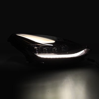 AlphaRex 17-23 Model 3 / 20-24 Model Y NOVA-Series LED Projector Headlights Alpha-Black