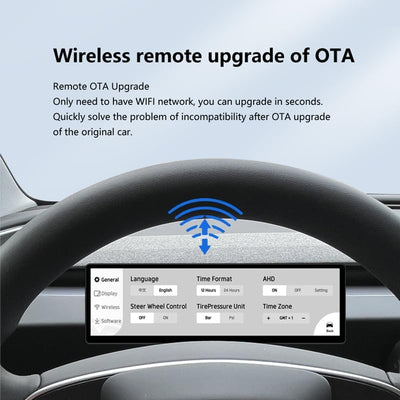 8.8" Touch Screen Instrument Cluster Dashboard Display