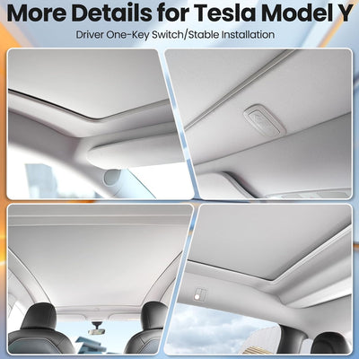 Model Y - Integrated Electric Retractable Glass Roof Sunshade