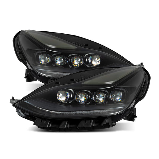 AlphaRex 17-23 Model 3 / 20-24 Model Y NOVA-Series LED Projector Headlights Alpha-Black