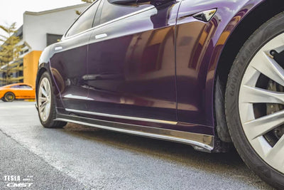 CMST - Model S (2016-2020) - Carbon Fiber Side Skirts