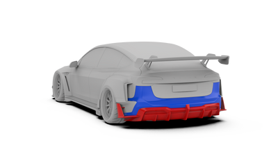 Robot - Model 3 Highland - Hacker Widebody - Rear Diffuser