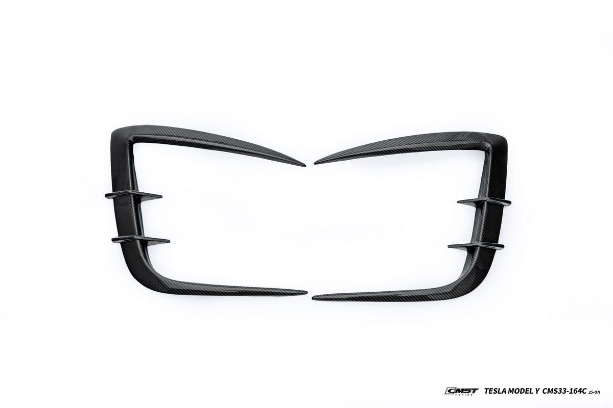 CMST - Model Y Juniper - Carbon Fiber Front Bumper Canards