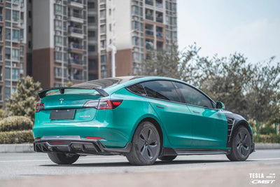 CMST - Model 3 - Carbon Fiber Rear Diffuser & Canards V5