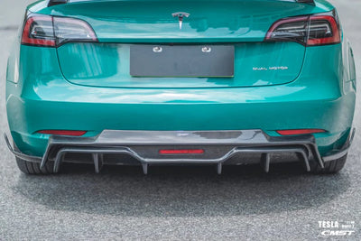 CMST - Model 3 - Carbon Fiber Rear Diffuser & Canards V5
