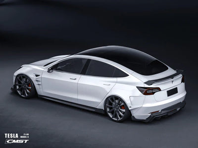 CMST - Model 3 - Carbon Fiber Side Skirts V3