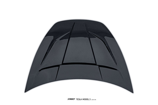 CMST - Model 3 Highland - Carbon Fiber Hood V1