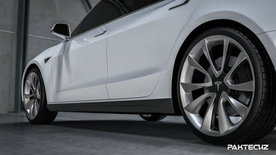 Paktechz - Model 3 - Carbon Fiber Side Skirts